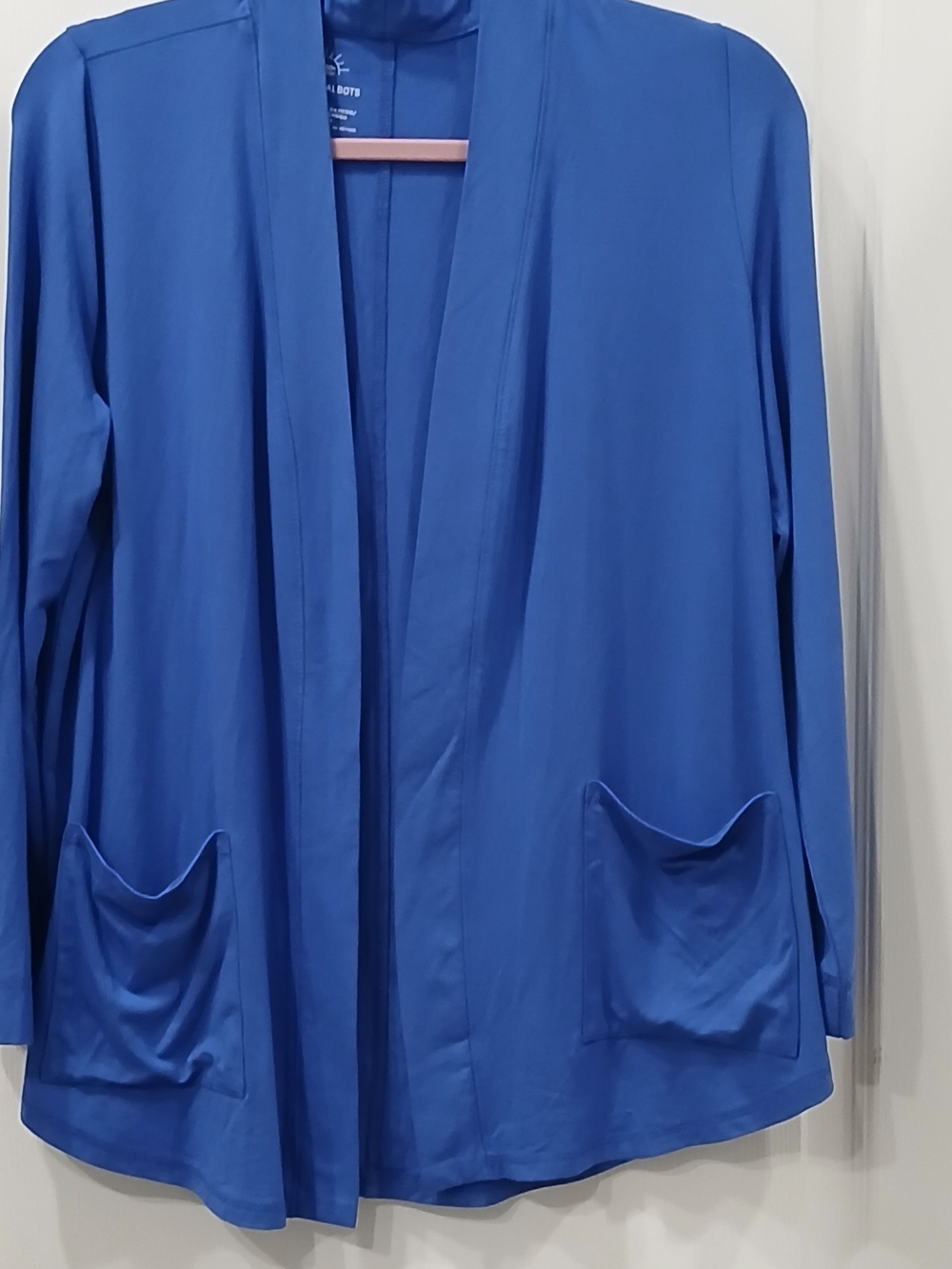 T For Talbots Royal Blue Women's UPF 50+ Protection Cardigan Medium Petite